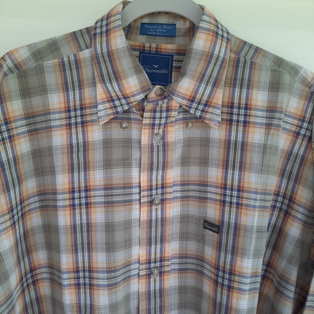 Faconnable Men's Collared Button Down Longsleeves… - image 5